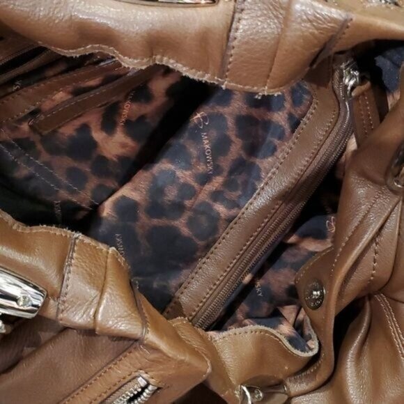 B MAKOWSKY LEATHER BAG HOBO BROWN SHOULDER SATCHEL HANDBAG PURSE WOMAN'S WOMEN'S - Picture 7 of 14